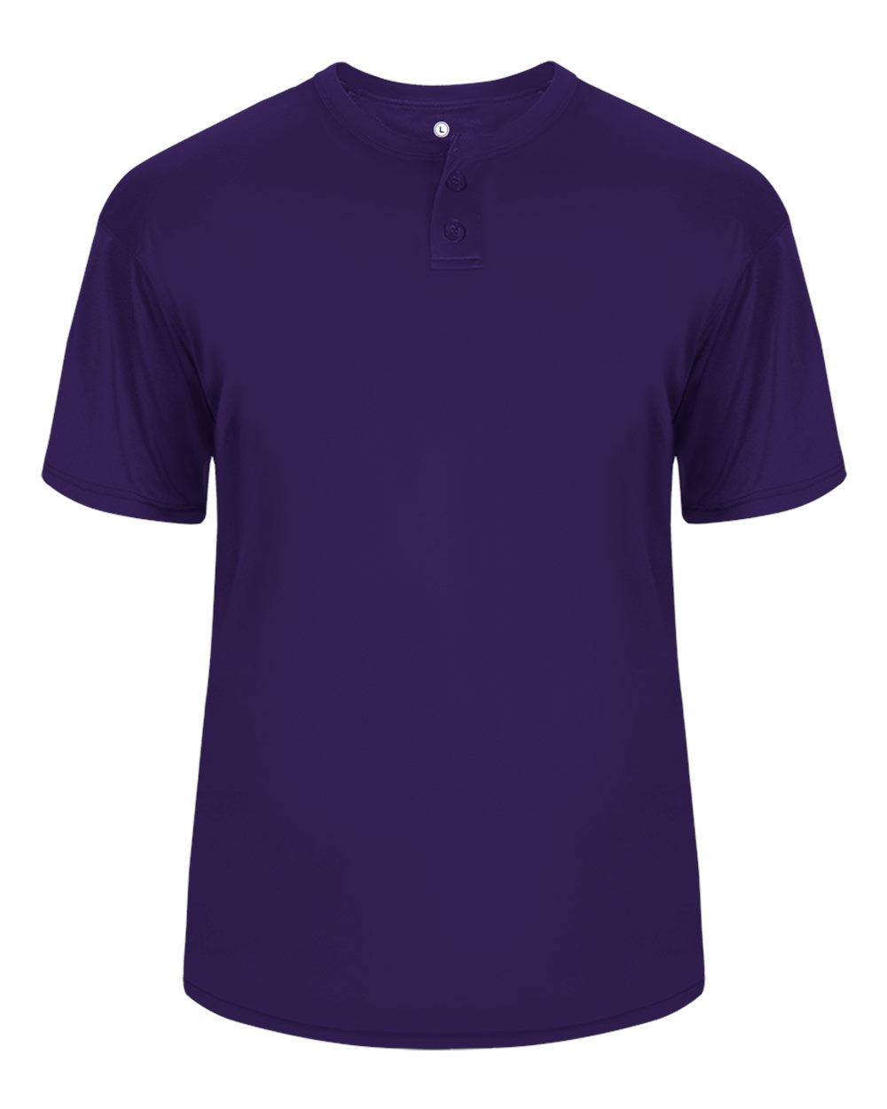 Alleson Athletic Men's B-Core Placket Jersey. 7930 - Purple