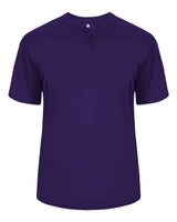 Alleson Athletic Men's B-Core Placket Jersey. 7930 - Purple