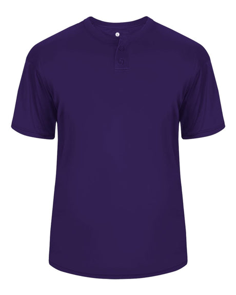 Alleson Athletic Men's B-Core Placket Jersey. 7930 - Purple