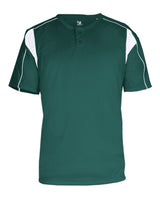 Alleson Athletic Youth B-Core Pro Placket Jersey. 2937 - Forest/ White