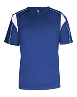 Alleson Athletic Youth B-Core Pro Placket Jersey. 2937 - Royal/ White
