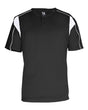 Alleson Athletic Men's B-Core Pro Placket Jersey. 7937 - Black/ White