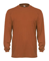 Badger Unisex B-Core Long Sleeve T-Shirt. 4104 - Texas Orange