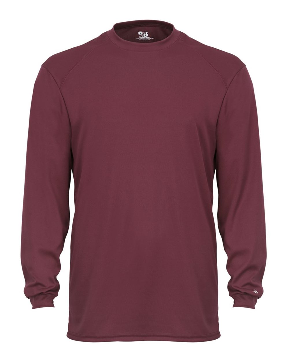 Badger Unisex B-Core Long Sleeve T-Shirt. 4104 - Cardinal