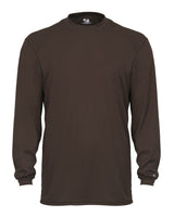 Badger Unisex B-Core Long Sleeve T-Shirt. 4104 - Brown