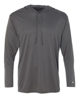 Badger Unisex B-Core Hooded Long Sleeve T-Shirt. 4105 - Graphite