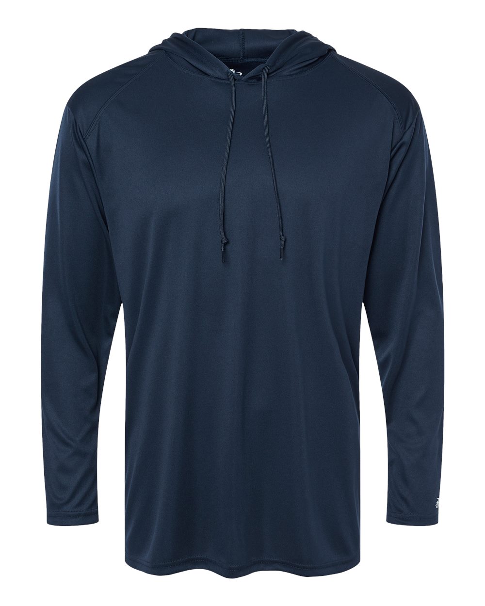 Badger Unisex B-Core Hooded Long Sleeve T-Shirt. 4105 - Navy