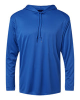 Badger Unisex B-Core Hooded Long Sleeve T-Shirt. 4105 - Royal