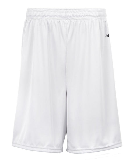 Badger Men's B-Core 7" Shorts. 4107 - White