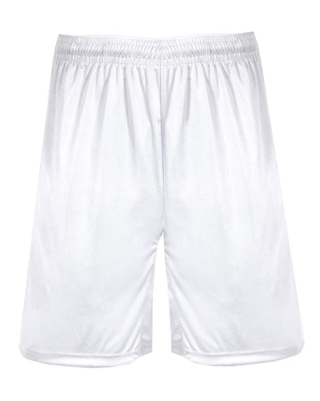 Badger Men's BT5 9" Inseam Trainer Shorts. 4110 - White
