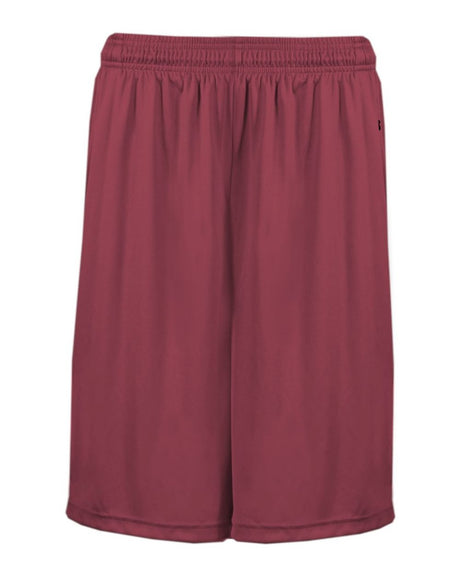 Badger Men's B-Core 10" Shorts with Pockets. 4119 - Cardinal