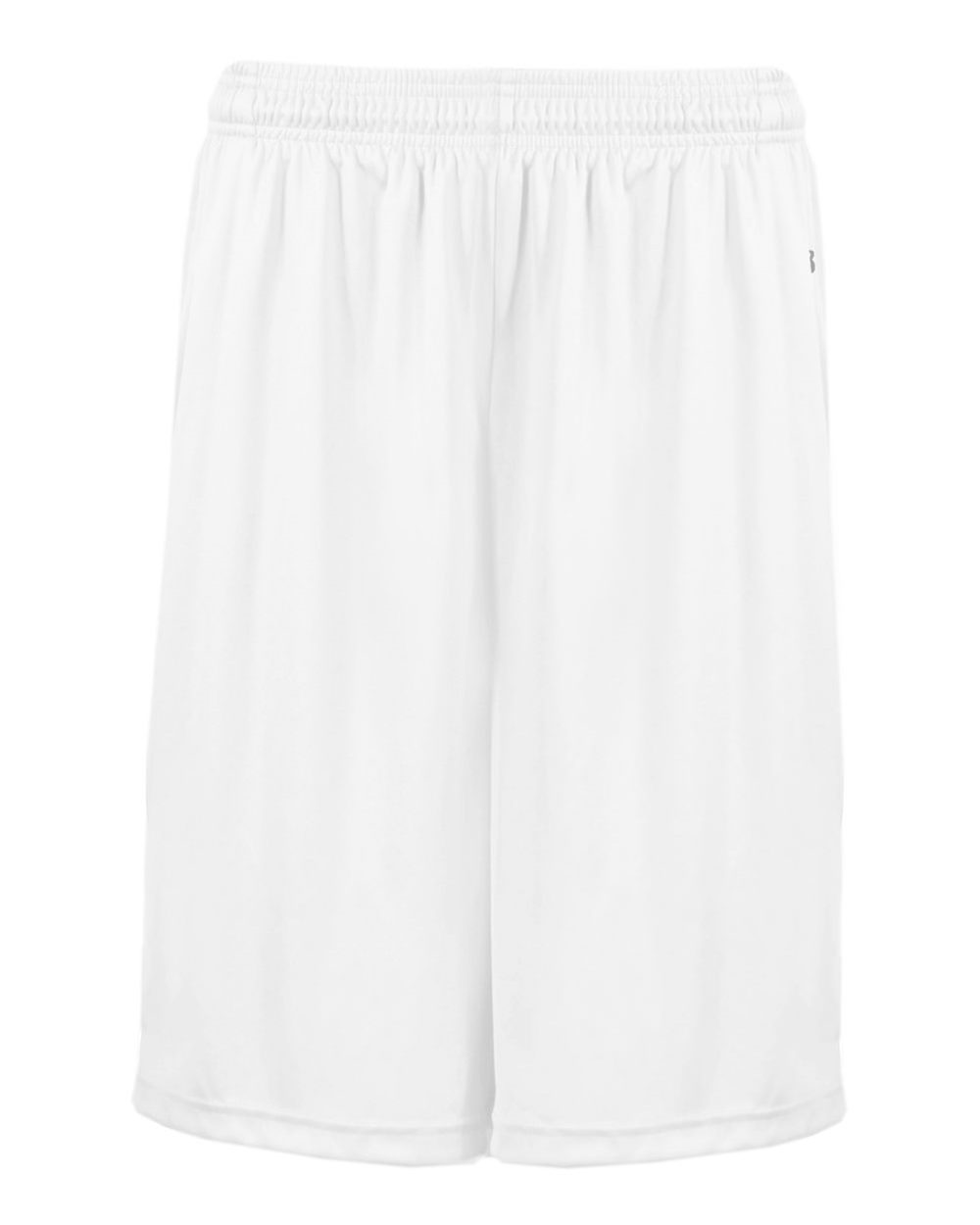 Badger Men's B-Core 10" Shorts with Pockets. 4119 - White