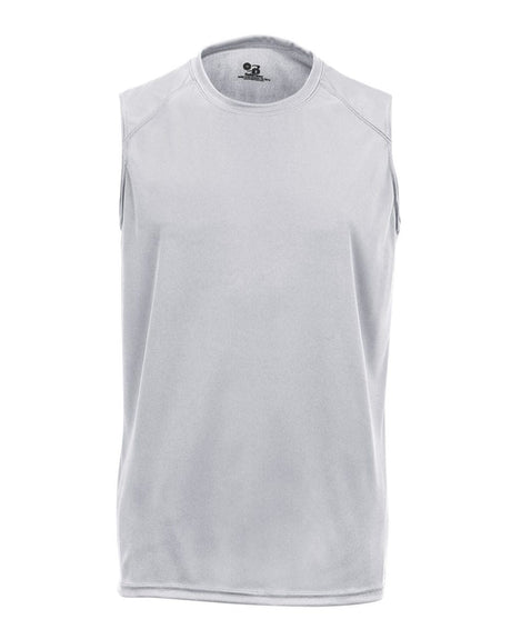 Badger Men's B-Core Sleeveless T-Shirt. 4130 - Silver