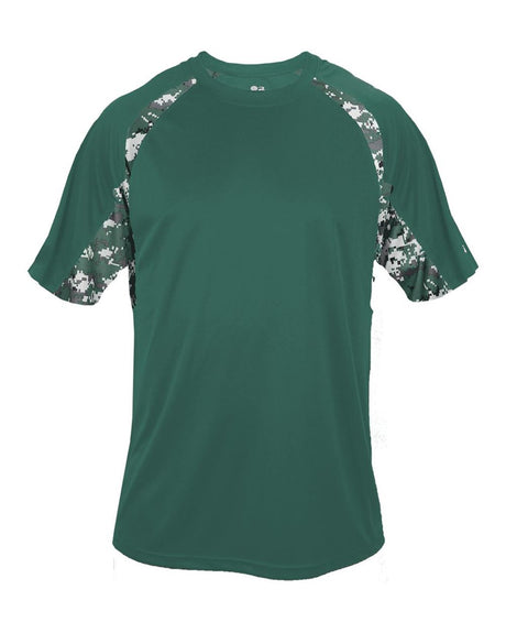 Badger Men's Hook Digital T-Shirt. 4140 - Forest/ Forest