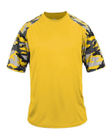 Badger Men's Camo Sport T-Shirt. 4141 - Gold/ Gold Camo