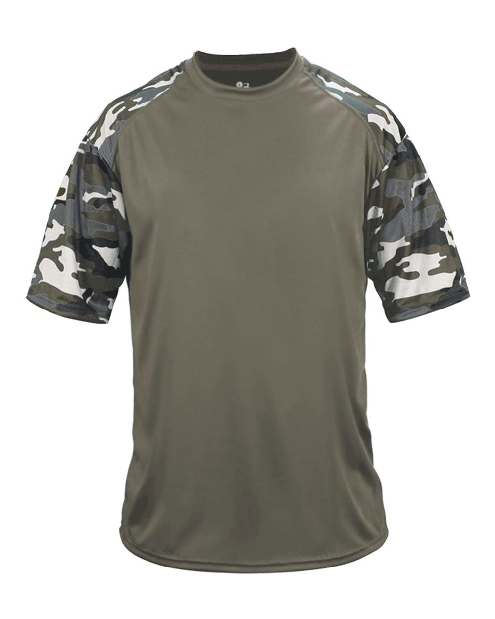 Badger Men's Camo Sport T-Shirt. 4141 - OD Green/ OD Green Camo