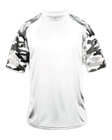 Badger Men's Camo Sport T-Shirt. 4141 - White/ White Camo