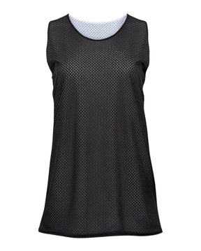 Badger Women's Pro Mesh Reversible Tank Top. 8978 - Black/ White