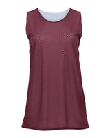 Badger Women's Pro Mesh Reversible Tank Top. 8978 - Cardinal/ White
