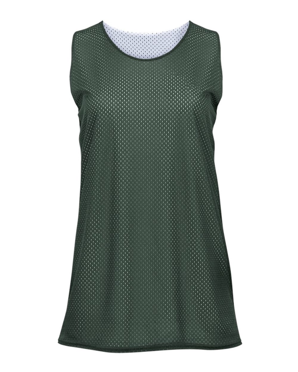 Badger Women's Pro Mesh Reversible Tank Top. 8978 - Forest/ White