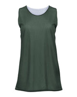 Badger Women's Pro Mesh Reversible Tank Top. 8978 - Forest/ White