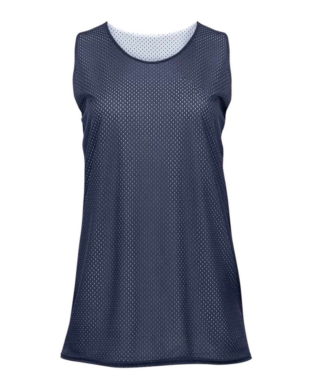 Badger Women's Pro Mesh Reversible Tank Top. 8978 - Navy/ White