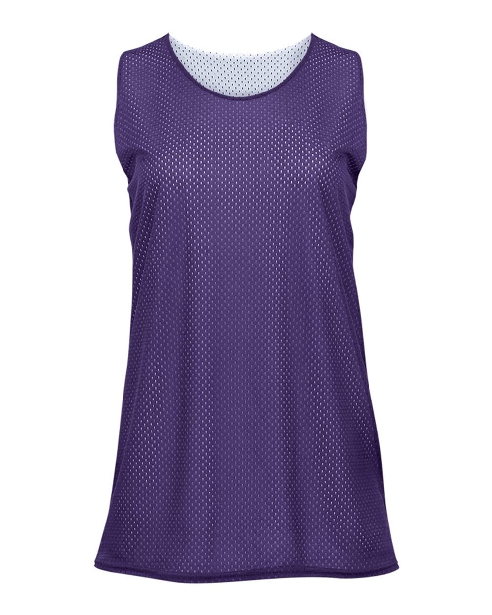 Badger Women's Pro Mesh Reversible Tank Top. 8978 - Purple/ White
