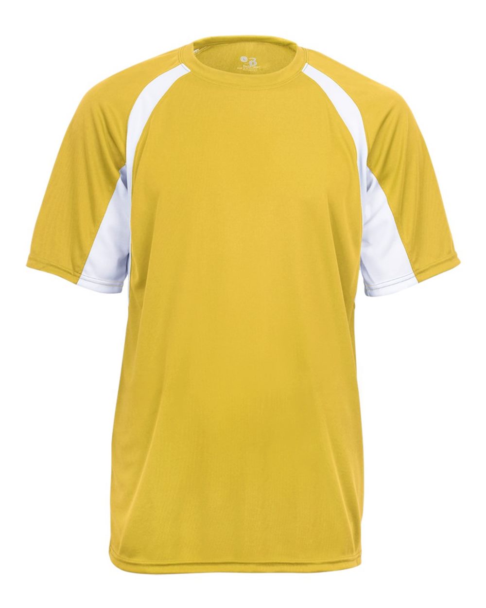 Badger Men's B-Core Hook T-Shirt. 4144 - Gold/ White
