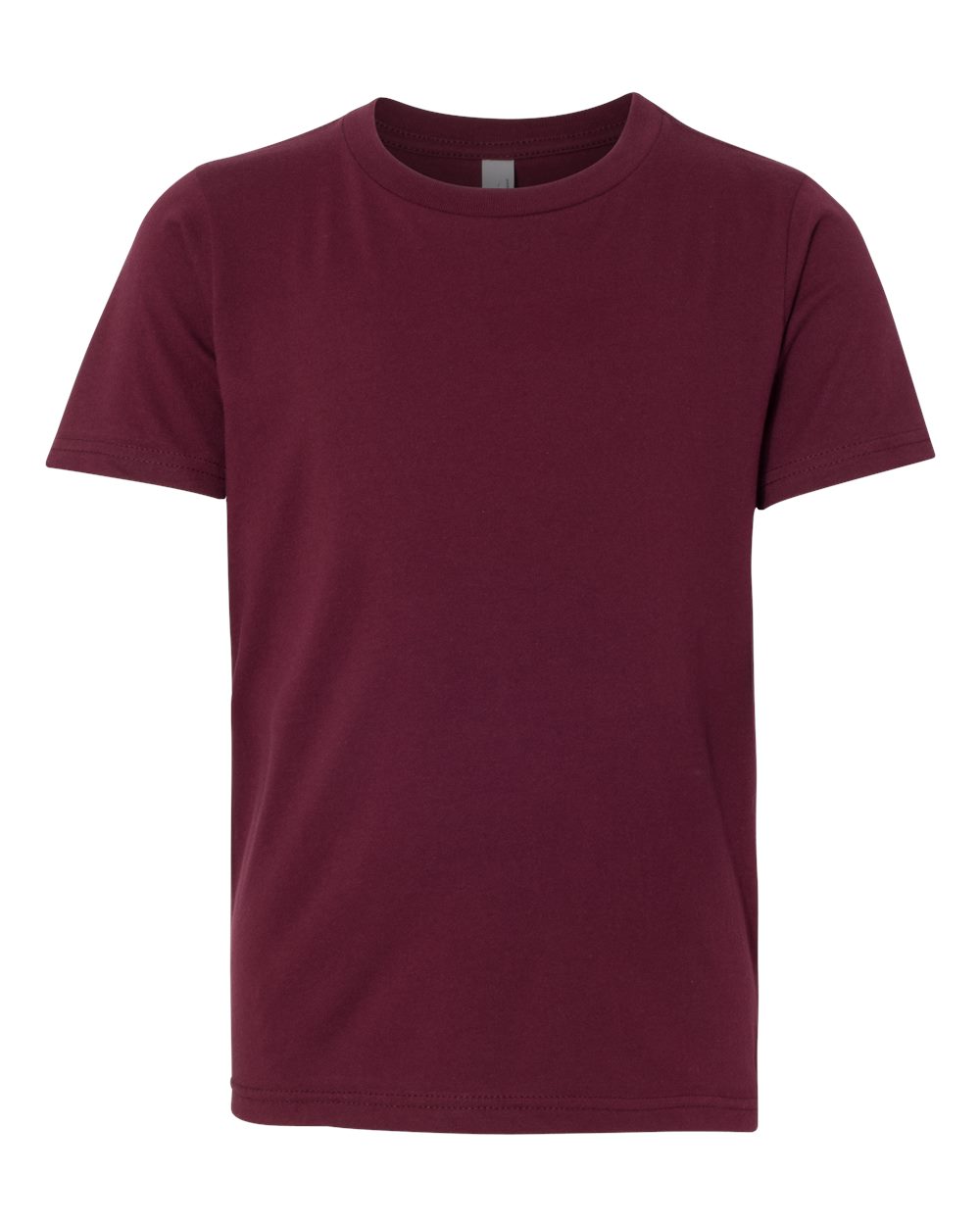 Next Level Youth Cotton Tee. 3310 - Maroon