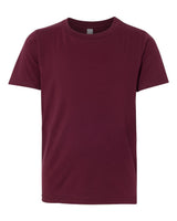 Next Level Youth Cotton Tee. 3310 - Maroon