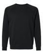 Next Level Unisex Laguna Raglan Crewneck Sweatshirt. 9000 - Black