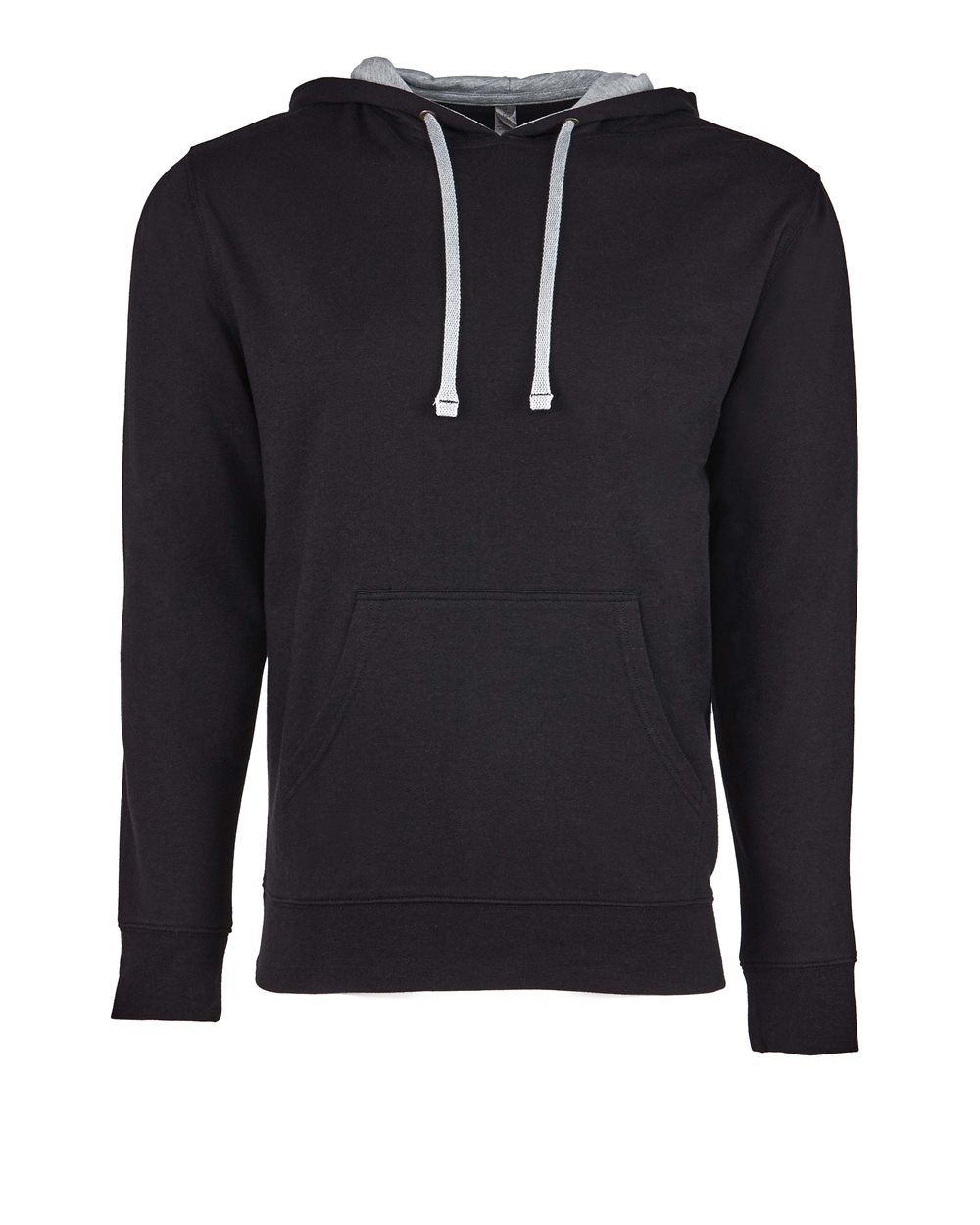 Next Level Unisex Laguna Hoodie Sweatshirt. 9301 - Black/ Heather Grey