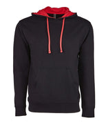 Next Level Unisex Laguna Hoodie Sweatshirt. 9301 - Black/ Red