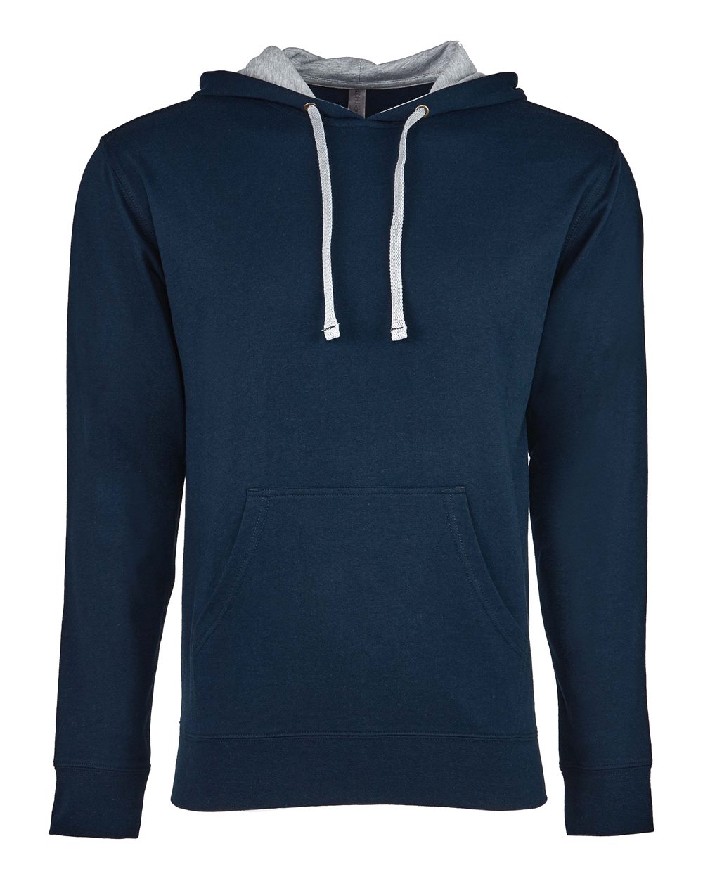 Next Level Unisex Laguna Hoodie Sweatshirt. 9301 - Midnight Navy/ Heather Grey