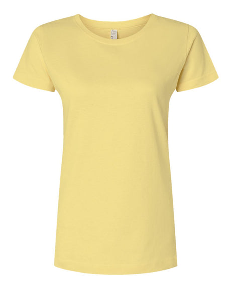 LAT Women's Fine Jersey Tee. 3516 - Butter