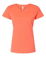 LAT Women's Fine Jersey Tee. 3516 - Papaya