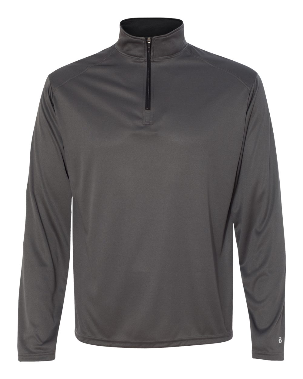 Badger Men's B-Core Quarter-Zip Pullover. 4102 - Graphite/ Black