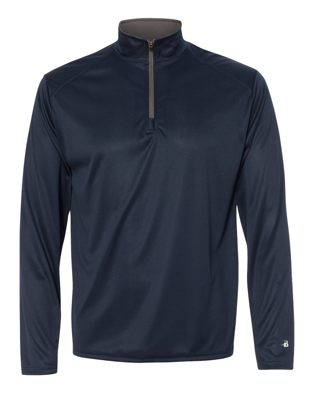 Badger Men's B-Core Quarter-Zip Pullover. 4102 - Navy/ Graphite