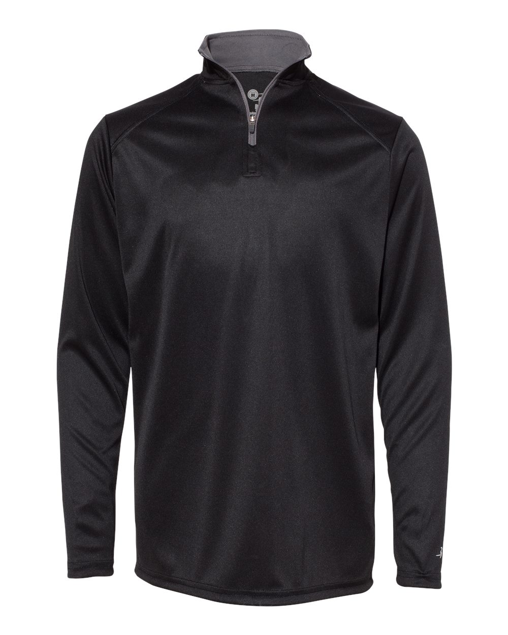 Badger Youth B-Core Quarter-Zip Pullover. 2102 - Black/ Graphite