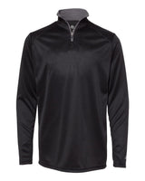 Badger Youth B-Core Quarter-Zip Pullover. 2102 - Black/ Graphite