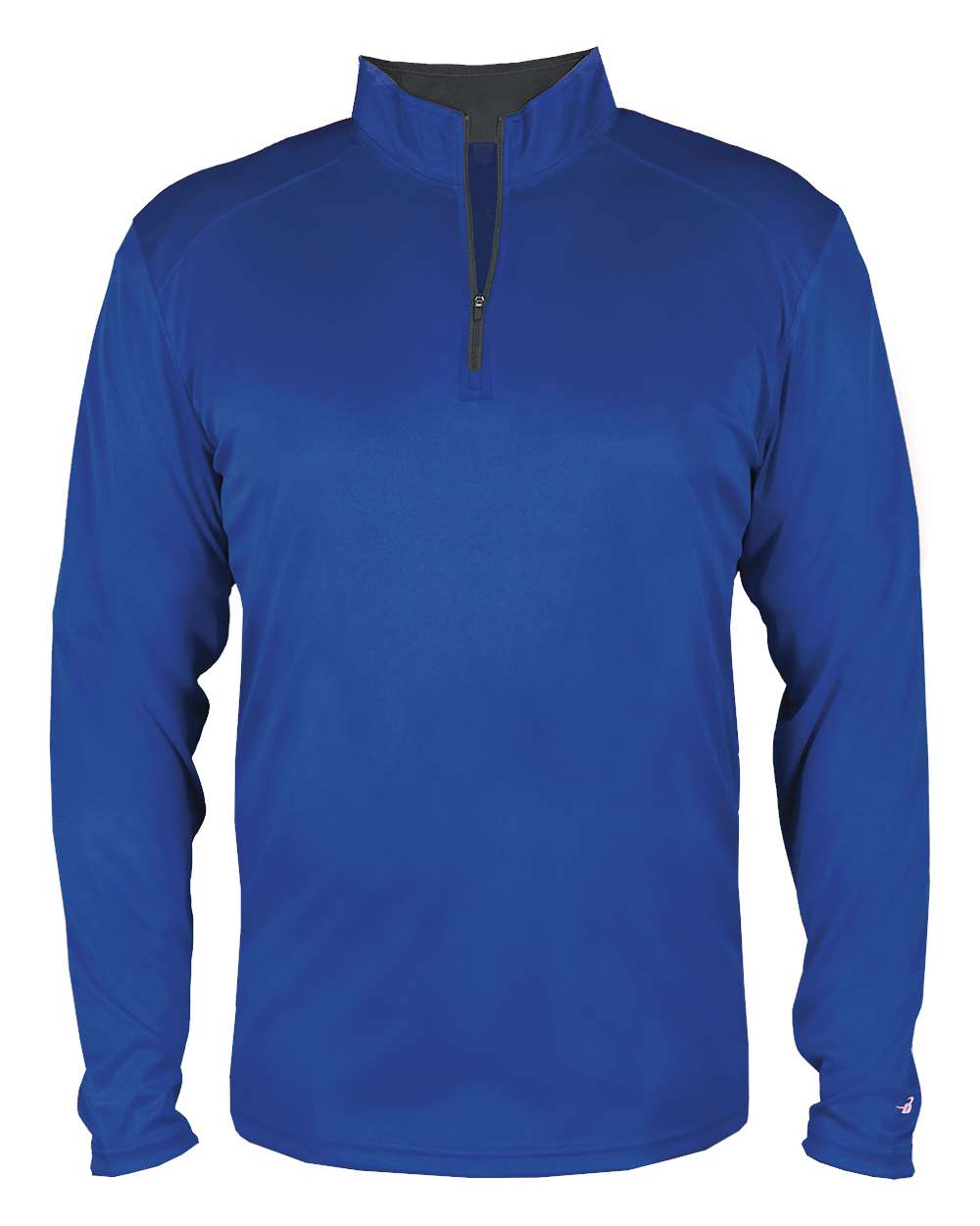 Badger Youth B-Core Quarter-Zip Pullover. 2102 - Royal/ Graphite