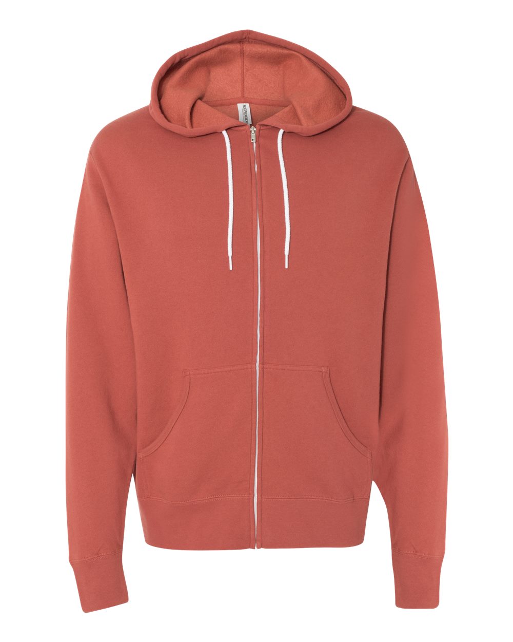 Independent Trading Co. Unisex Lightweight Full-Zip Hooded Sweatshirt. AFX90UNZ - Rust