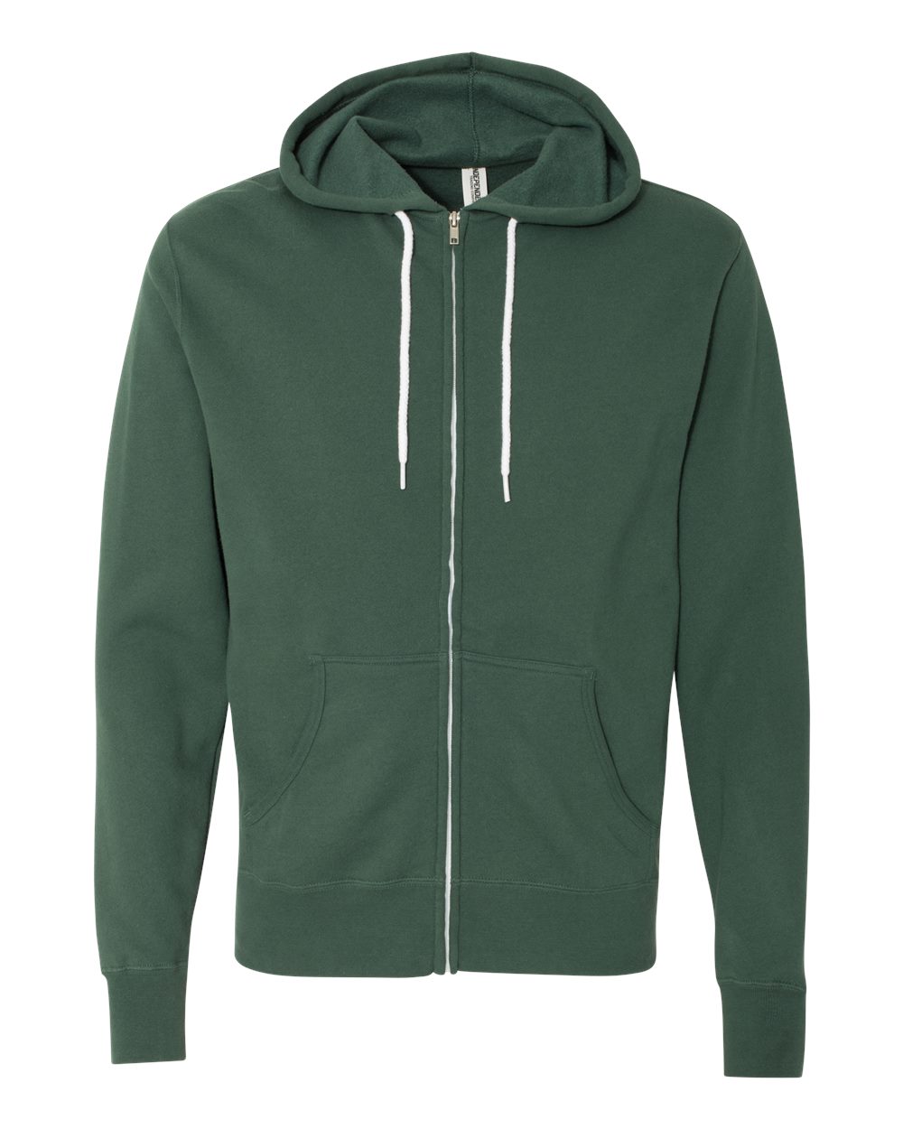 Independent Trading Co. Unisex Lightweight Full-Zip Hooded Sweatshirt. AFX90UNZ - Alpine Green