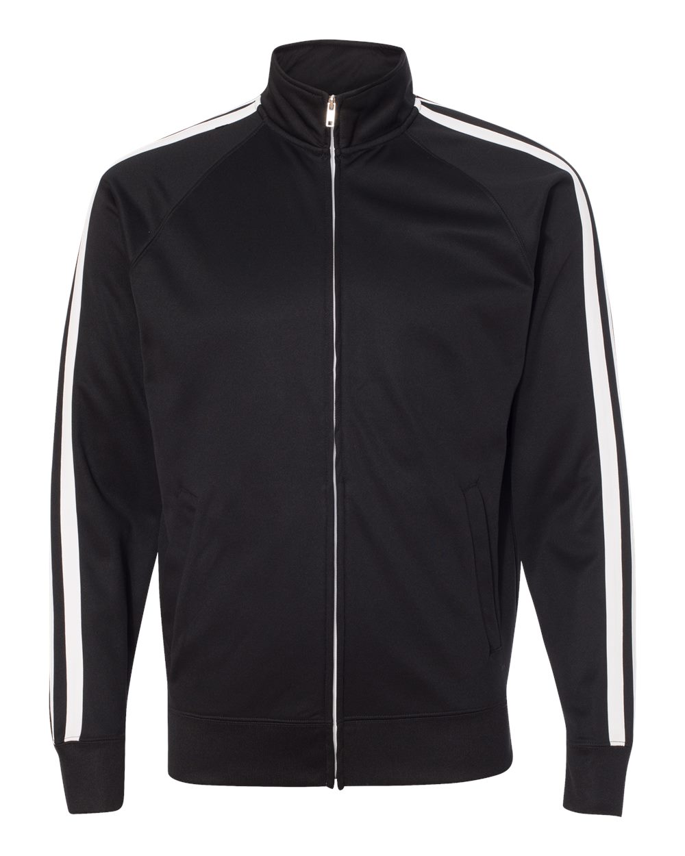 Independent Trading Co. Men's Lightweight Poly-Tech Full-Zip Track Jacket. EXP70PTZ - Black