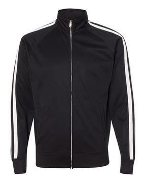 Independent Trading Co. Men's Lightweight Poly-Tech Full-Zip Track Jacket. EXP70PTZ - Black