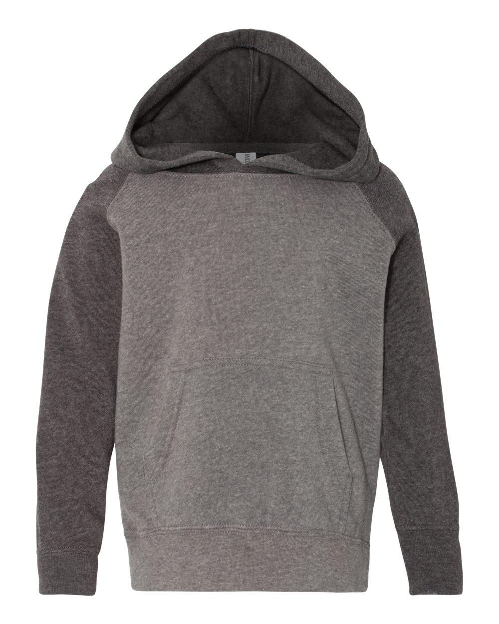 Independent Trading Co. Toddler Special Blend Hooded Raglan Sweatshirt. PRM10TSB - Nickel/ Carbon