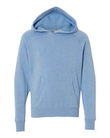 Independent Trading Co. Youth Lightweight Special Blend Raglan Hooded Sweatshirt. PRM15YSB - Pacific