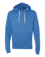 J. America Men's Triblend Fleece Hooded Sweatshirt. 8871 - Cool Royal Triblend