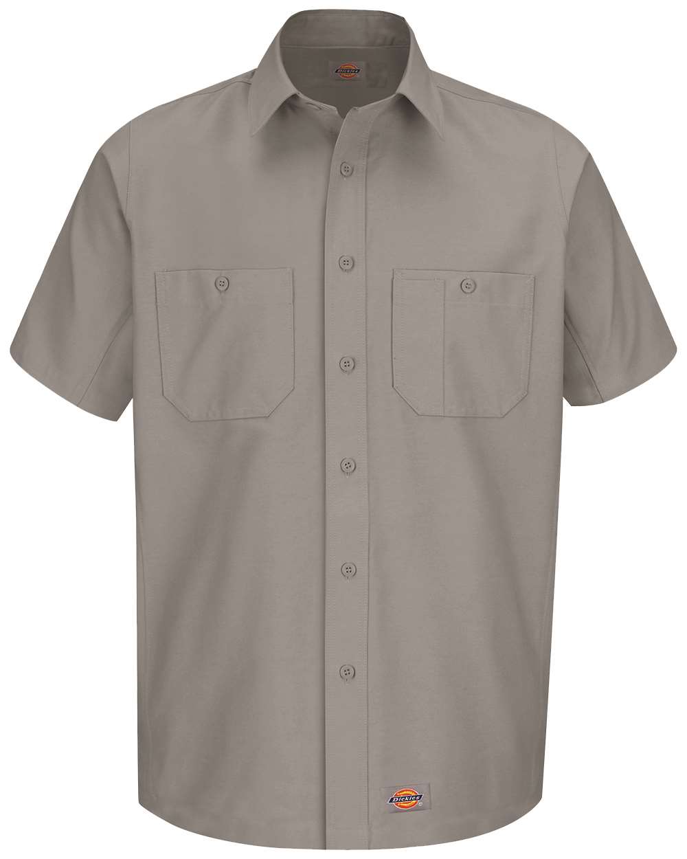 Dickies Men's Tall Short Sleeve Work Shirt. WS20T - Silver