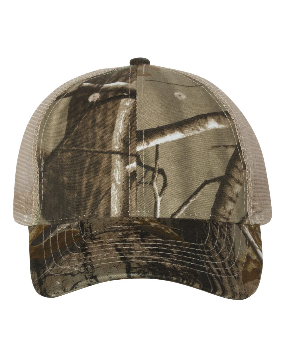 Kati Licensed Camo Mesh Back Cap. LC5M - Realtree AP/ Tan